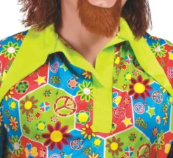 Costume da hippie flower power per un uomo