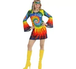 Costume da hippie onde psichedeliche per donna