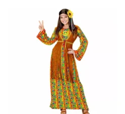 Costume da hippie simbolo della pace per donna