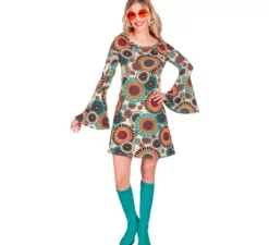 Costume da hippie vintage anni '60 per donna