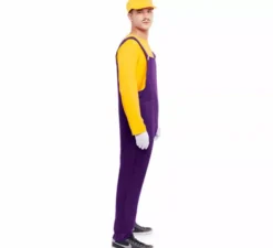 Costume da idraulico giallo per uomo