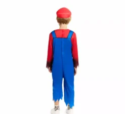 Costume da idraulico zombie per bambini