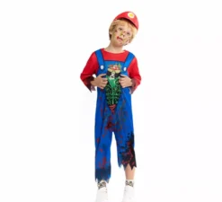 Costume da idraulico zombie per bambini