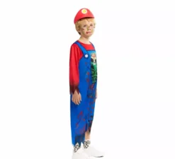 Costume da idraulico zombie per bambini