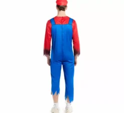 Costume da idraulico zombie per uomo