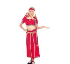 Costume da indiana Bollywood fucsia per bambina