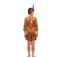 Costume da indiana marrone per bambina