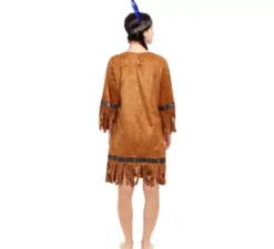 Costume da indiana marrone per donna