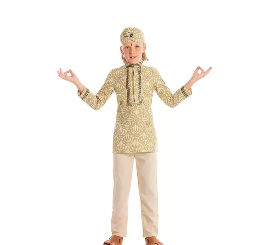 Costume da indiano Bollywood con turbante per bambino