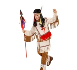 Costume da indiano con tunica beige per bambino