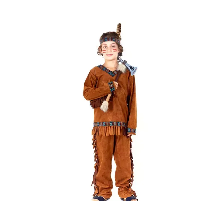 Costume da indiano marrone per bambino
