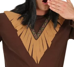 Costume da indiano marrone scuro per uomo