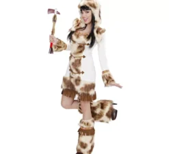 Costume da India Weeko con cappuccio per donna