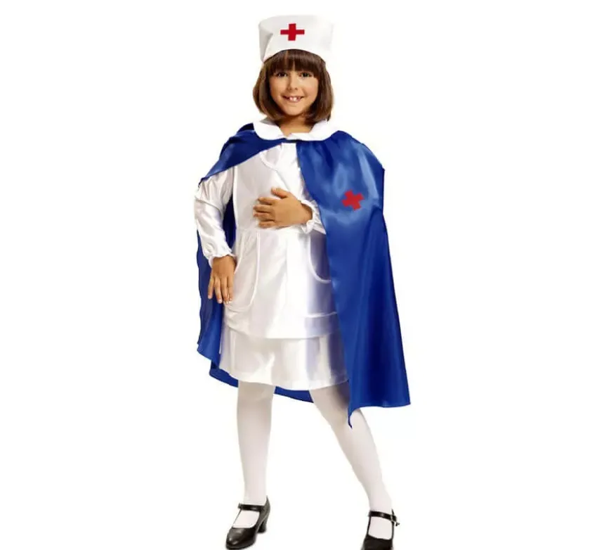 Costume da Infermiera con mantello per bambina