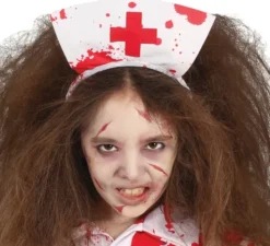 Costume da infermiera zombie bianca per bambina