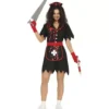 Costume da infermiera zombie nera per donna