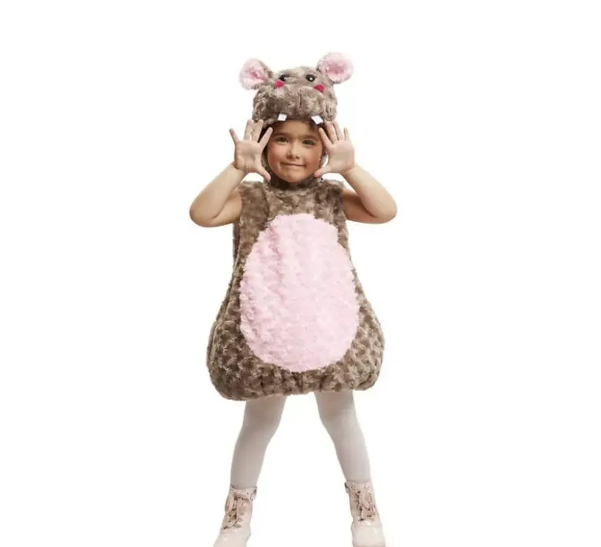 Costume da Ippopotamo peluche per bambina