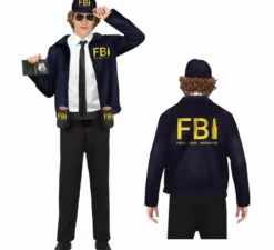 Costume da ispettore della birra fresca da uomo dell'FBI