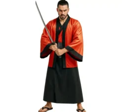 Costume da kimono ninja da uomo