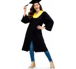 Costume da laurea dorato per adulti