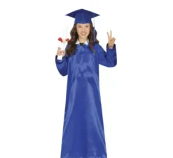 Costume da laureato blu per bambini