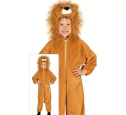 Costume da leone peloso per bambini