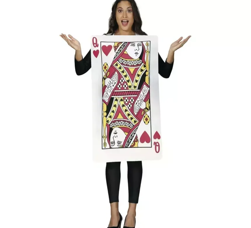 Costume da lettera regina di cuori per adulti