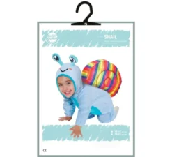 Costume da lumaca multicolore per bebè
