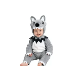 Costume da lupo grigio per neonato