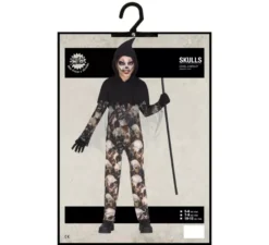 Costume da maestro di teschi per bambini