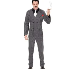 Costume da mafioso in abito elegante da uomo