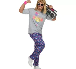Costume da maglietta da ragazzo anni '80 per uomo
