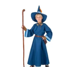Costume da Mago blu per bambino