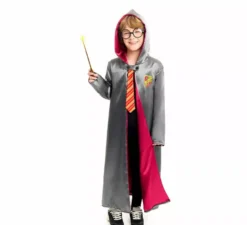 Costume da mago della scuola rossa per bambino