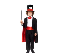 Costume da mago professionista fantasia per bambini