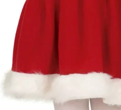 Costume da mamma natalizia con abito con cappuccio per bambina