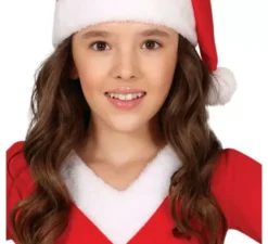 Costume da mamma natalizia in abito lungo per bambina
