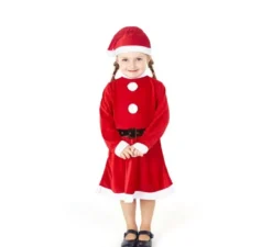 Costume da mamma natalizia per bambina e bambina