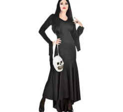 Costume da mamma spettrale con borsa a forma di teschio per donna