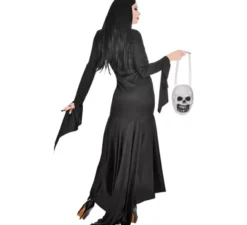 Costume da mamma spettrale con borsa a forma di teschio per donna