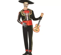 Costume da Mariachi Esqueleto per uomo