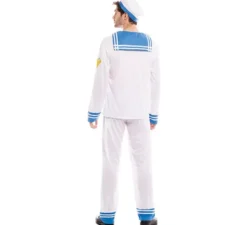 Costume da marinaio bianco anni '60 da uomo