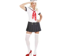 Costume da marinaio classico con gonna per donna