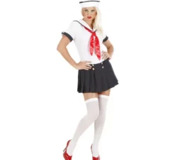 Costume da marinaio classico con gonna per donna