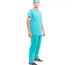 Costume da medico chirurgo blu per uomo