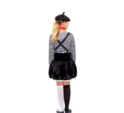 Costume da Mimo a righe per bambina