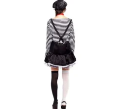 Costume da Mimo a righe per donna