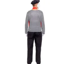 Costume da Mimo a righe per uomo
