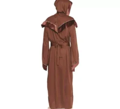 Costume da monaco marrone per uomo