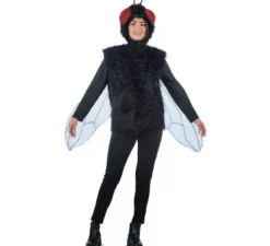 Costume da mosca con cappello e ali per adulto